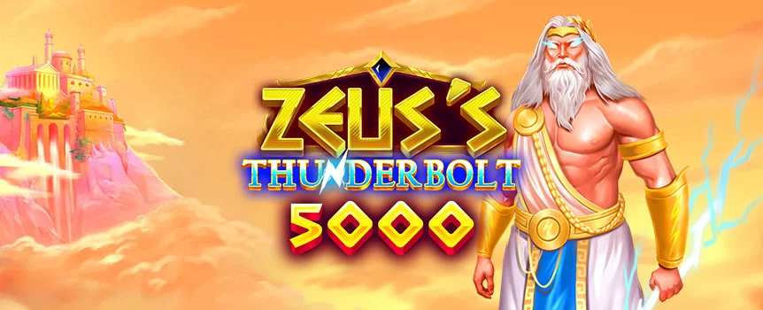 Unleash the power of Zeus in the electrifying Zeus's Thunderbolt 5000 slot. Turn the reels to big wins!