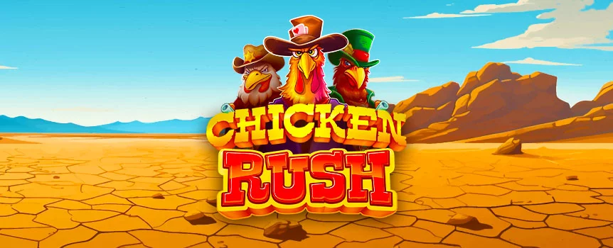 Join a trio of fearless feathered lawmen for an Old West adventure in the slot Chicken Rush on Joe Fortune. Shoot your way to Multiplier Wilds, a Free Spins round, and a whole nest of Buy Bonus options.