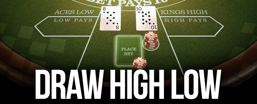 Join Draw Hi-Lo, the ultimate card game of strategy and chance! Make your move, predict the next card, win big, or cash out instantly. Start playing now on Joe Fortune!