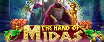 See if you have the power that King Midas does and turn all prizes into gold in The Hand of Midas online slot game